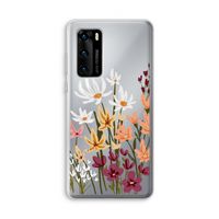 Painted wildflowers: Huawei P40 Transparant Hoesje