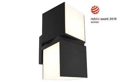 Lutec Zwarte design wandlampCuba reddot award - 5193801012