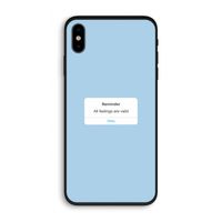 Reminder: iPhone XS Biologisch afbreekbaar hoesje