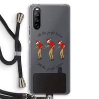 Jingle Ladies: Sony Sony Xperia 10 III Transparant Hoesje met koord