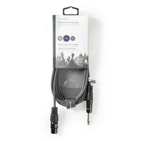 Nedis Ongebalanceerde Audiokabel | XLR 3-Pins Female | 6,35 mm Male | 3 m | Donkergrijs | 1 stuks - COTH15120GY30 COTH15120GY30 - thumbnail