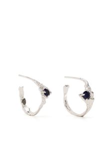 LOVENESS LEE boucles d'oreilles serties de pierres - Argent