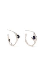 LOVENESS LEE boucles d'oreilles serties de pierres - Argent