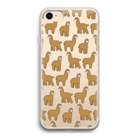 Alpacas: iPhone 7 Transparant Hoesje