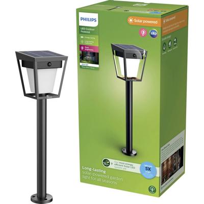 Philips LED 929004632001 Nissa Staande lamp op zonne-energie LED LED vast ingebouwd 1.8 W Zwart