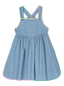 Stella McCartney Kids robe à bords contrastants - Bleu