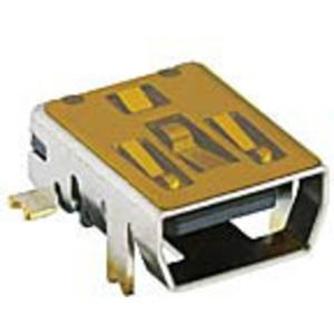 Mini-USB-2.0 inbouwkoppeling type AB Bus, inbouw horizontaal 2486 02 VP3 2486 02 VP3 Lumberg 1 stuk(s)