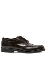 Fratelli Rossetti perforated-detailing leather derby shoes - Marron - thumbnail