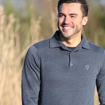 Heren Trui Casteren | Jeansblauw Melange