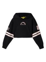 Off-White Kids Team 23 cropped cotton hoodie - Noir - thumbnail