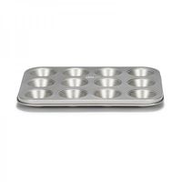 Patisse Mini-Muffinvorm Silvertop 12 vaks