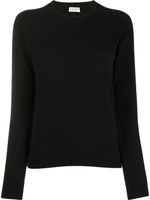 Saint Laurent pull nervuré en cachemire - Noir - thumbnail