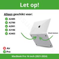 Dux Ducis MacBook Pro 16 inch (2021-2024) Armor cover hoes - case - Zwart
