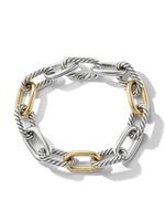 David Yurman bracelet DY Madison en or 18ct et argent sterling (11 mm) - thumbnail