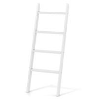 Vrijstaande Ladder voor de Badkamer Vloer Handdoekrek Modern Handdoekrek Verticaal 4-Laags Opbergrek Wit