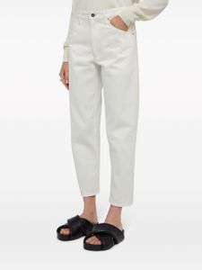 Jil Sander jean droit à coupe courte - Blanc