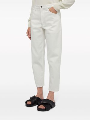 Jil Sander jean droit à coupe courte - Blanc