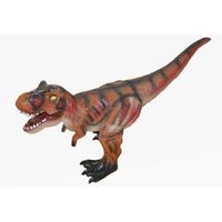 Grote bruine plastic T-Rex dinosaurus 63 cm speelgoed   -