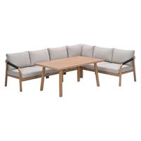 Monti Lounge- diningset 5 dlg Gobi Sand - Garden impressions
