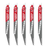 Milwaukee Multimateriaal: Zware WRECKER™ Carbide Getande Sloopbladen | TCT WRECKER 230mm x 6 Tpi | 5 pc - 48475542