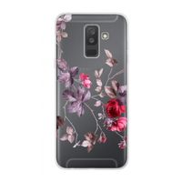Mooie bloemen: Samsung Galaxy A6 Plus (2018) Transparant Hoesje