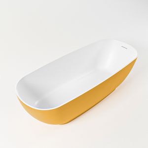 Vrijstaand Bad MONDIAZ ROCK 170x70cm Kleur Ocher / Talc