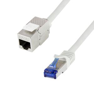 LogiLink CC5152S RJ45 Netwerkkabel, patchkabel CAT 6A S/FTP 25 m Grijs Snagless 1 stuk(s)