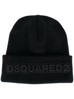 DSQUARED2 bonnet à logo brodé - Noir - thumbnail