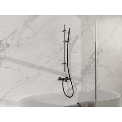 Fortifura Calvi Badkraan - met glijstangset - staafhanddouche - metalen doucheslang - mat zwart SW767488/SW496811/SW706203/SW720224