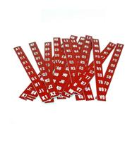Seeburg Letters Nummers Stroken Drum Model V VL KD 200 - 20 stuks Seeburg Letters Nummers Stroken Drum Model V VL KD 200 - 20 stuks