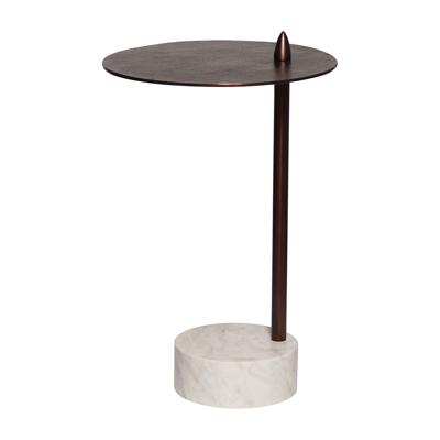 Richmond Bijzettafel 'Barron' Marmer, 37cm