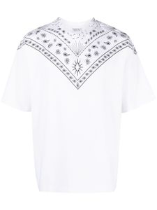 Marcelo Burlon County of Milan t-shirt en coton à imprimé bandana - Blanc