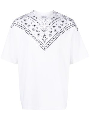 Marcelo Burlon County of Milan t-shirt en coton à imprimé bandana - Blanc