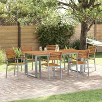 Tuinstoel 6 pcs Bruin 56 x 57 x 87cm Massief acaciahout