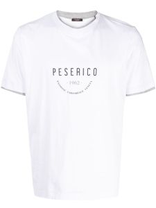 Peserico t-shirt en coton à logo imprimé - Blanc