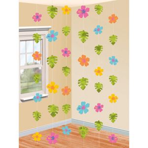 Hangdecoratie Hawaii Bloemen (6st)