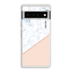 Marmer in stijl: Google Pixel 6 Pro Transparant Hoesje