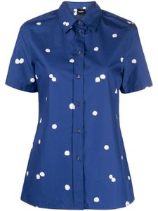 ASPESI chemise à pois abstraits imprimés - Bleu