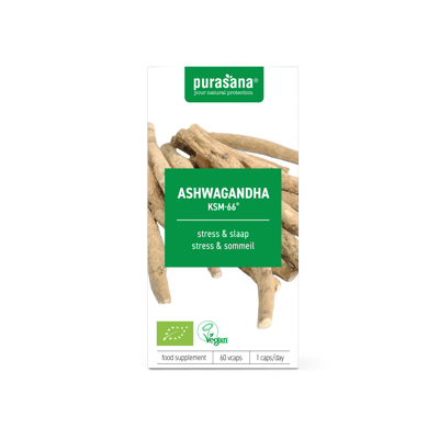 Purasana Supplementen Capsules Ashwagandha 400 mg 60 Vcaps