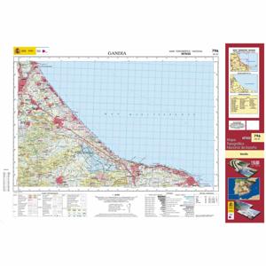 Topografische kaart 796 MT50 Gandía | CNIG - Instituto Geográfico Nacional1