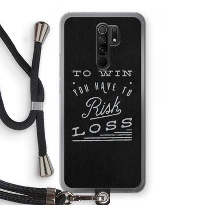 Risk loss: Xiaomi Redmi 9 Transparant Hoesje met koord