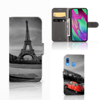 Samsung Galaxy A40 Flip Cover Eiffeltoren