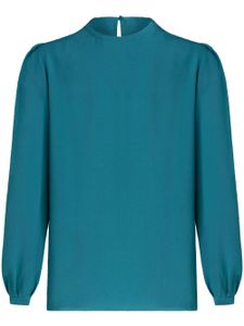 ETRO blouse en soie à manches longues - Bleu