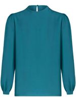 ETRO blouse en soie à manches longues - Bleu