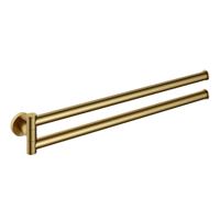 Hotbath &MORE Handdoekhouder Draaibaar BBP Geborsteld messing PVD BAA15BBP