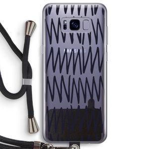 Marrakech Zigzag: Samsung Galaxy S8 Plus Transparant Hoesje met koord