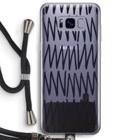 Marrakech Zigzag: Samsung Galaxy S8 Plus Transparant Hoesje met koord