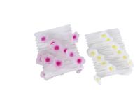 Lichtsnoer Flowers roze/geel a2 LED/kunststof 2xAA incl. batterij 2x2x220cm