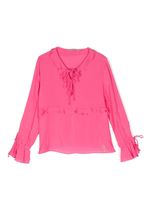 Miss Blumarine blouse à volants - Rose