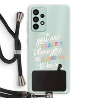 Right Place: Samsung Galaxy A52s 5G Transparant Hoesje met koord